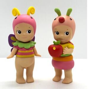 Two New Kewpie/Angel Collectible Mini Figures, Bugs, Butterfly & Caterpillar